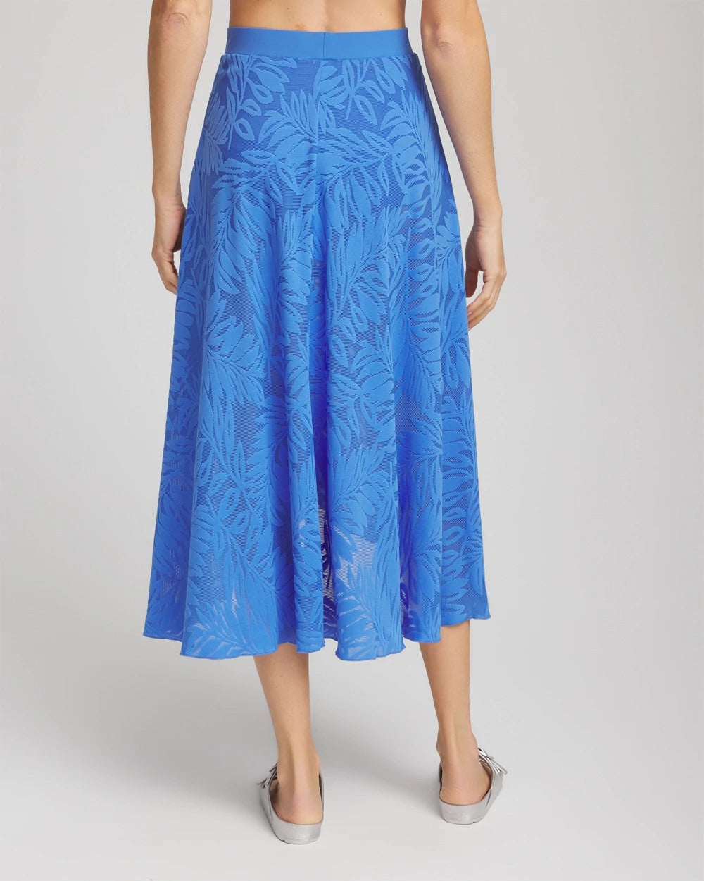 Gottex Skyfall Lace Long Skirt Light Blue - Chico's