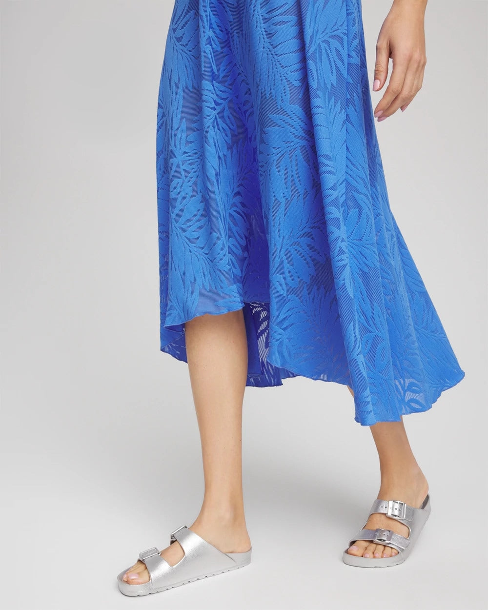 Gottex Skyfall Lace Long Skirt Light Blue - Chico's