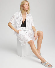 Swimsuit Cover-Up Short and Shirt Set Alabaster - Chico's