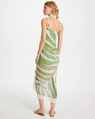 Gottex Willow Pareo Green Print - Chico's