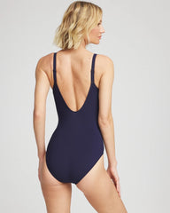 Gottex Tutti Frutti V-Neck One Piece Navy - Chico's