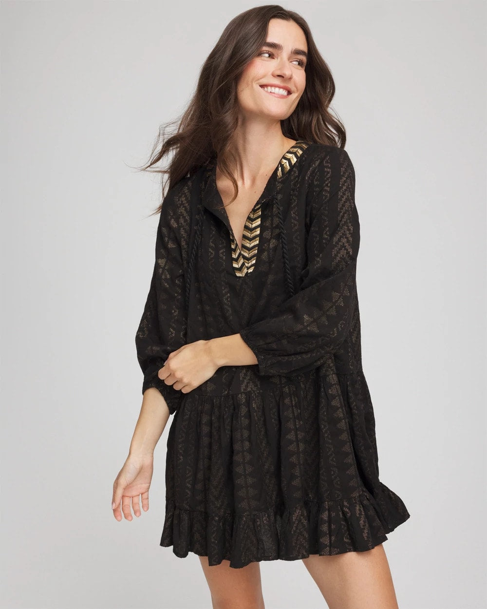Miraclesuit® Beach Jacquard Dress Black - Chico's