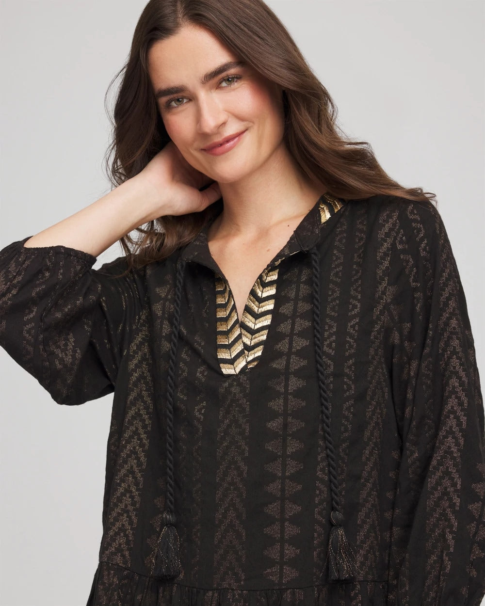 Miraclesuit® Beach Jacquard Dress Black - Chico's