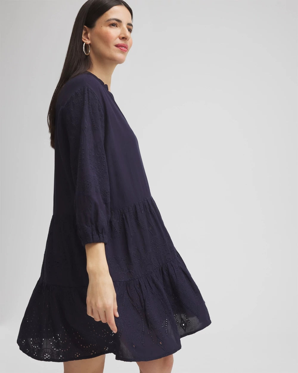 Embroidered Eyelet Coverup Classic Navy - Chico's