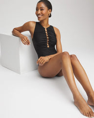 Miraclesuit® Razzle Dazzle Swizzle One Piece Swimsuit Black - Chico's