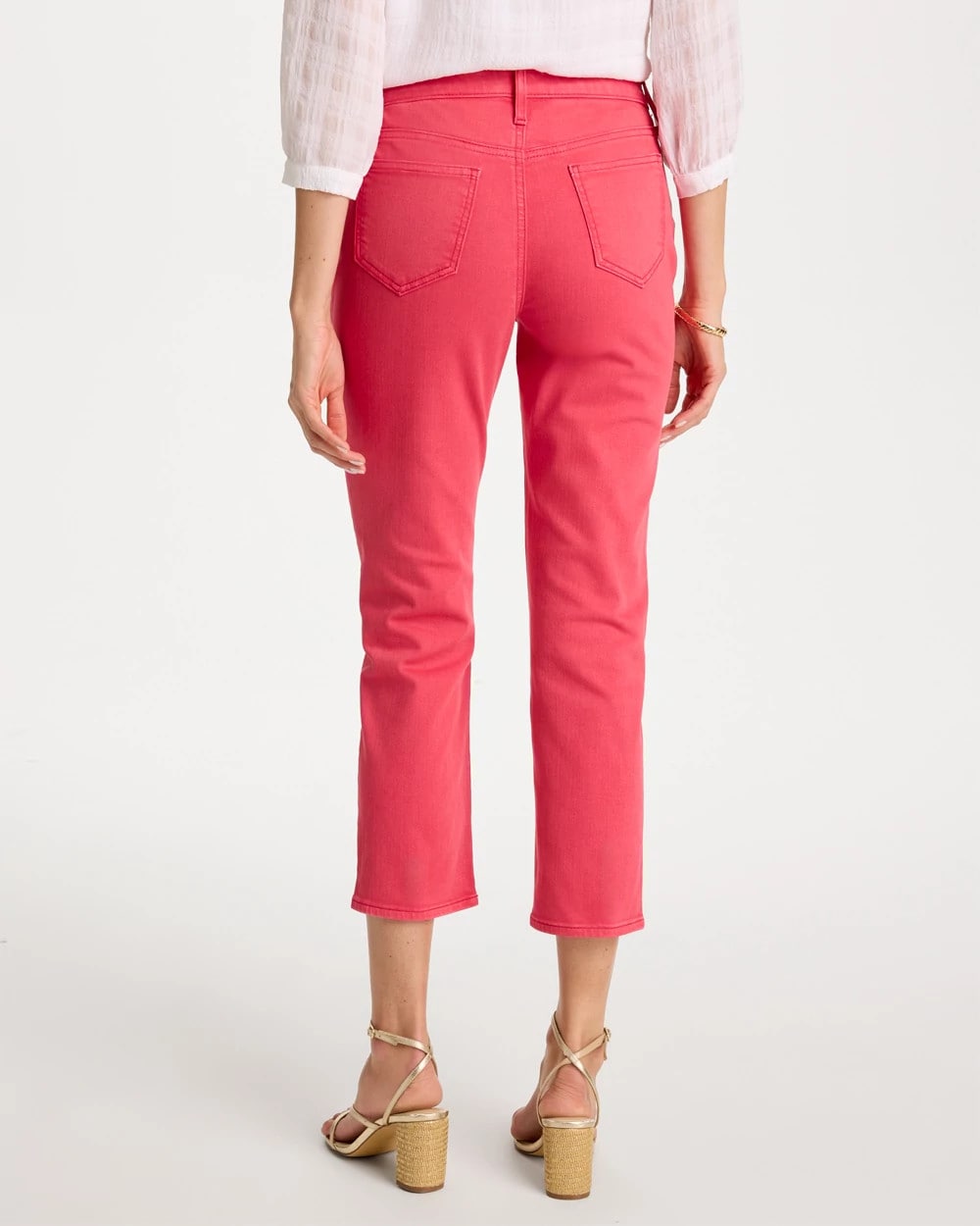 Girlfriend Roll Cuff Crop Jeans Hot Honeysuckle - Chico's