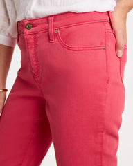Girlfriend Roll Cuff Crop Jeans Hot Honeysuckle - Chico's