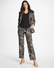 Ginkgo Crepe Tapered Ankle Pants Black - Chico's