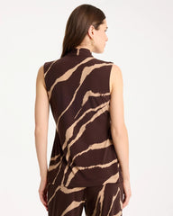 Travelers™ Zebra Knit Wrap Top Cocoa Bean - Chico's