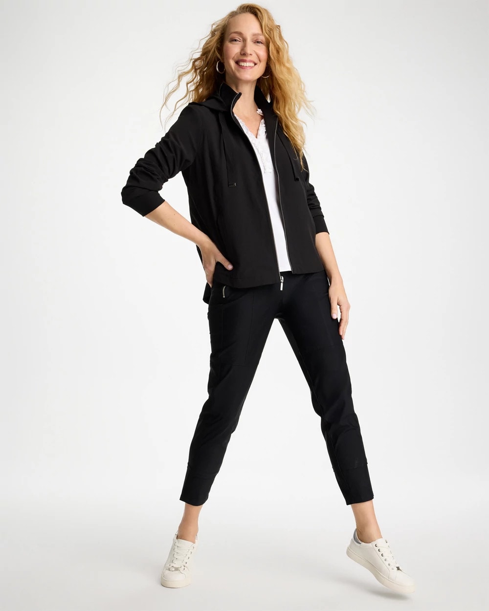 Zenergy® UPF Rib Mix Jacket Black - Chico's