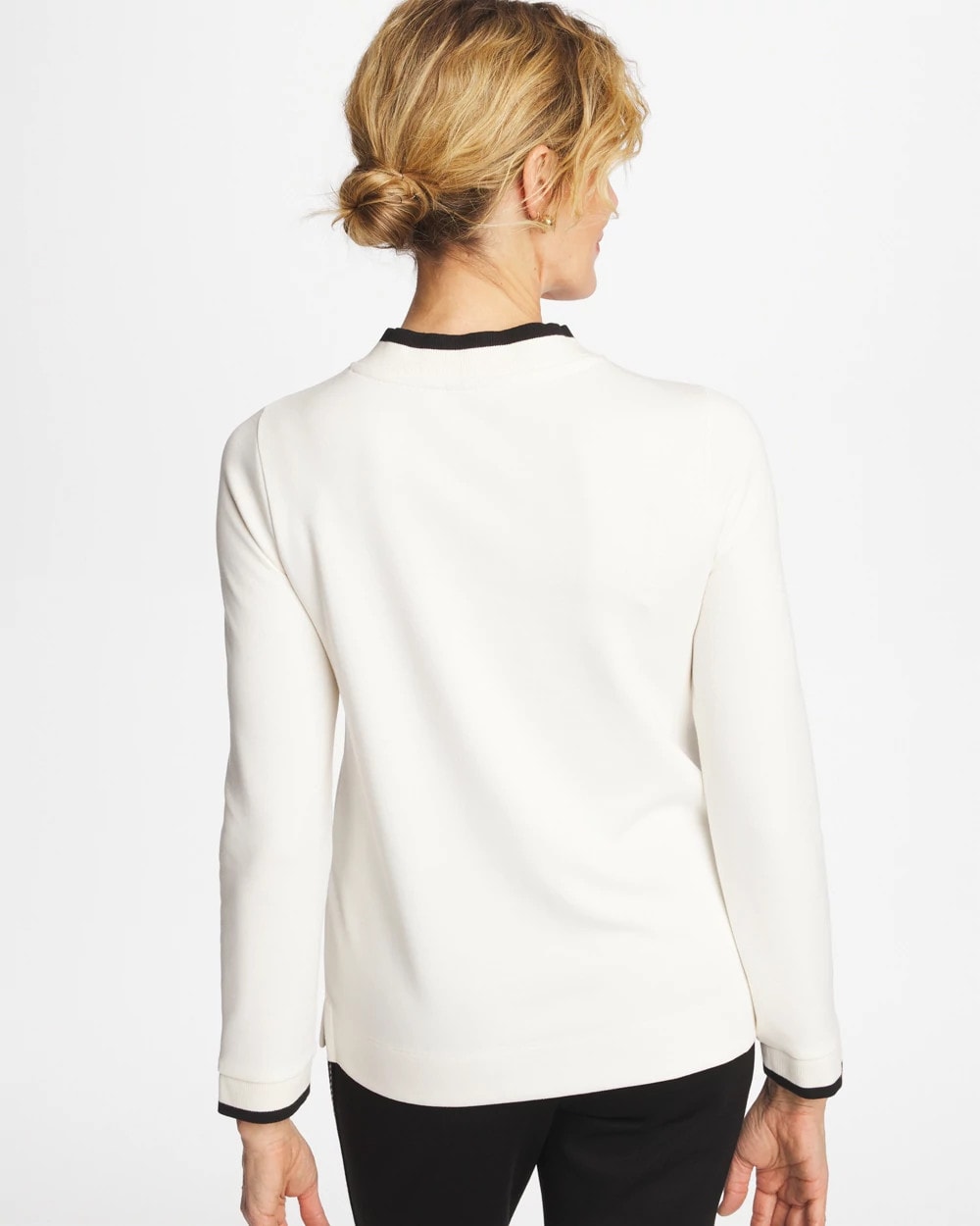 Zenergy® Double-Knit Applique Top Ecru - Chico's