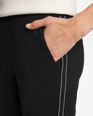 Zenergy® Double-Knit Pick Stitch Ankle Pants Black - Chico's