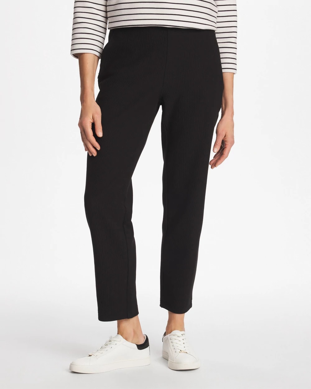 Zenergy® Ottoman Knit Ankle Pants Black - Chico's