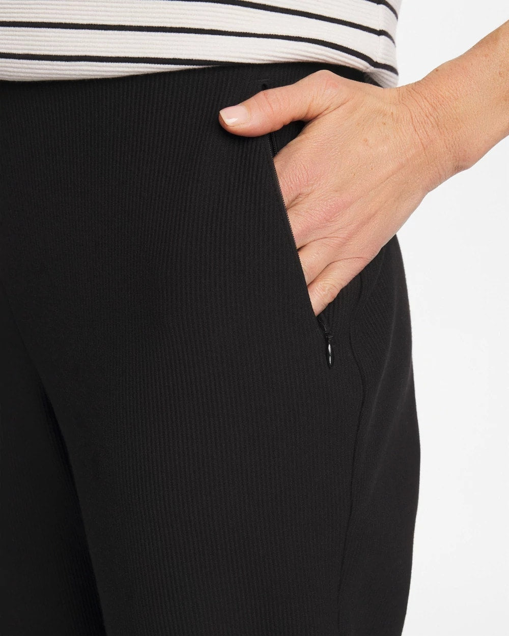 Zenergy® Ottoman Knit Ankle Pants Black - Chico's