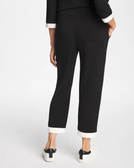 Zenergy® Soft Caviar Bead Contrast Pants Black - Chico's