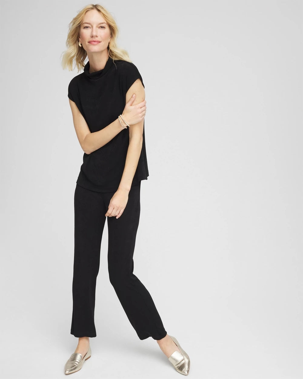Travelers™ Mockneck Top Travelers Black - Chico's