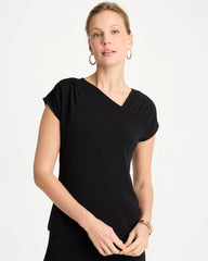 Travelers™ Knit Asymmetrical Top Black - Chico's