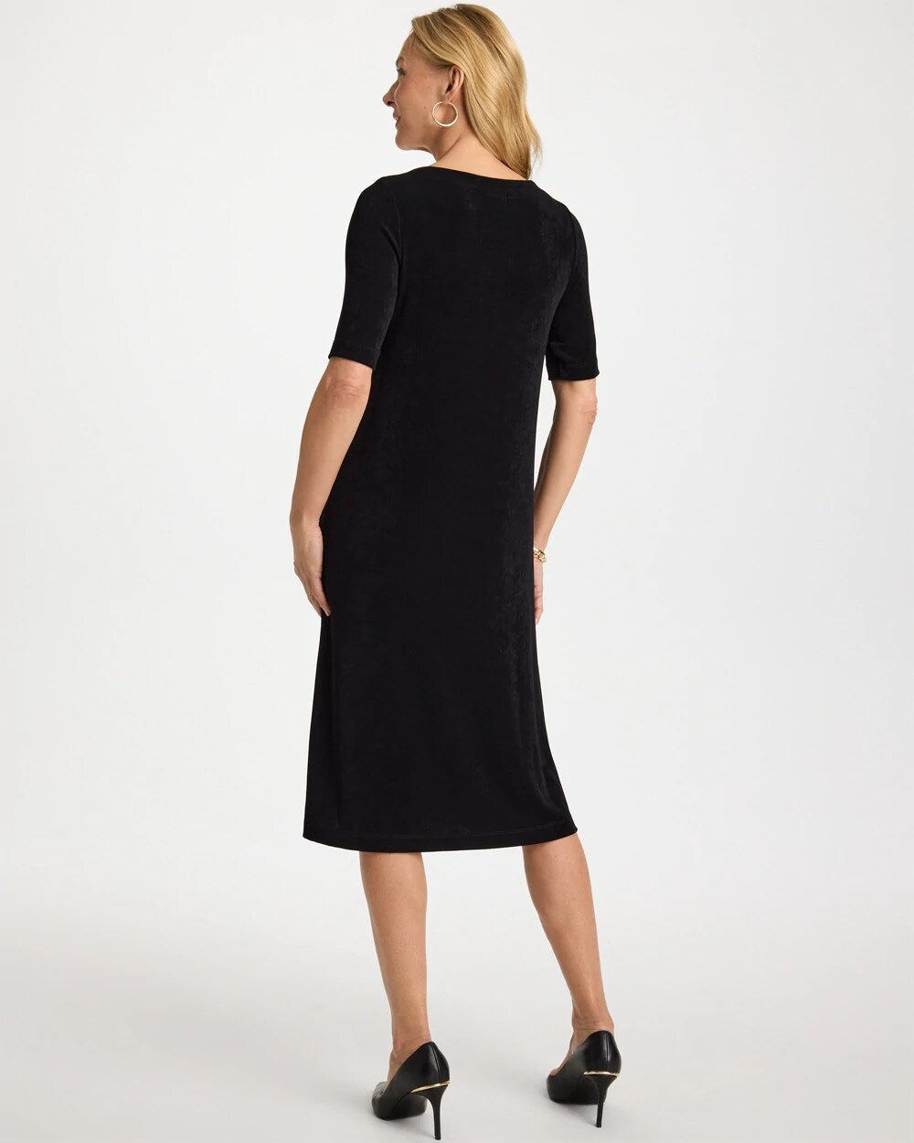 Travelers™ Elbow Sleeve Dress Travelers Black - Chico's