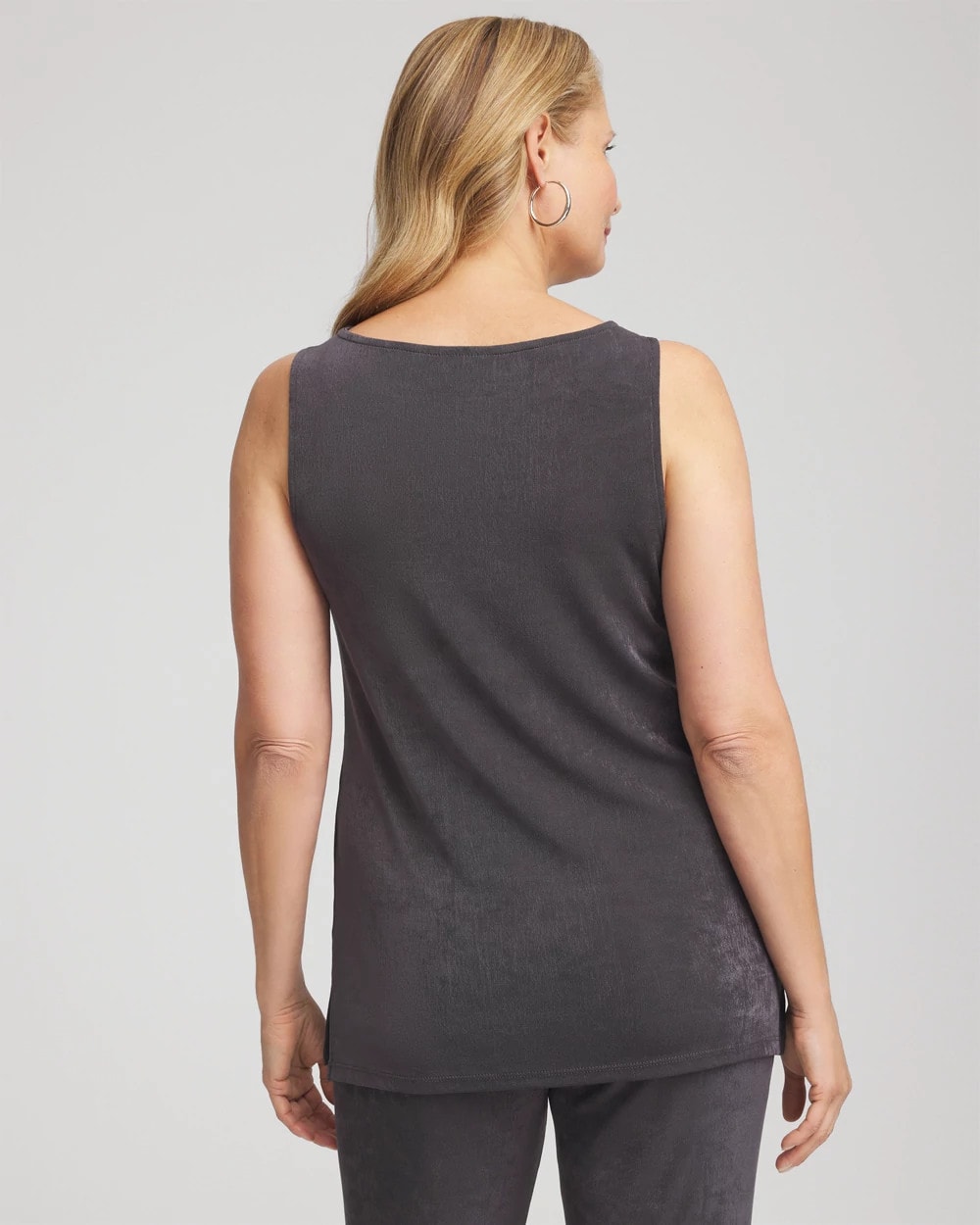 Travelers™ Classic Side-Slit Tank Serene Gray - Chico's