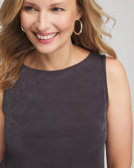 Travelers™ Classic Side-Slit Tank Serene Gray - Chico's