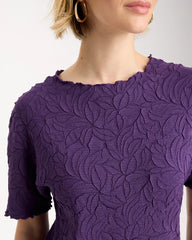 Travelers™ Embossed Pullover Top Rich Amethyst - Chico's