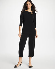 Travelers™ Hardware 3/4 Sleeve Tunic Travelers Black - Chico's