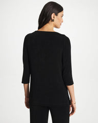 Travelers™ Hardware 3/4 Sleeve Tunic Travelers Black - Chico's