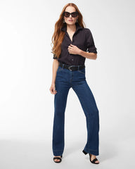 No-Iron™ Stretch Shirt Black - Chico's