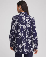No Iron™ Rope Print Tunic Passport Blue - Chico's