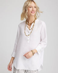 No Iron™ Linen Tunic Optic White - Chico's