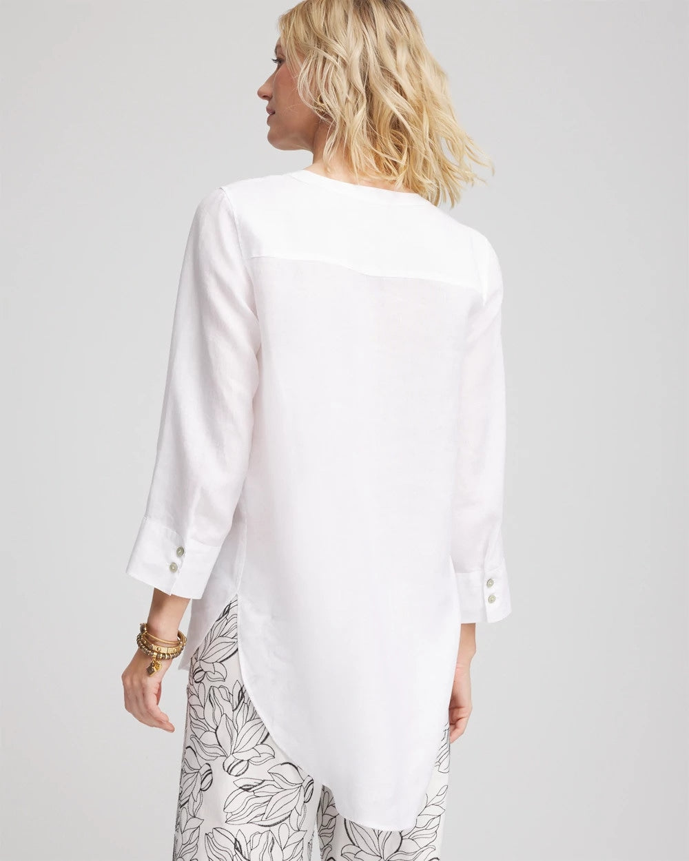 No Iron™ Linen Tunic Optic White - Chico's