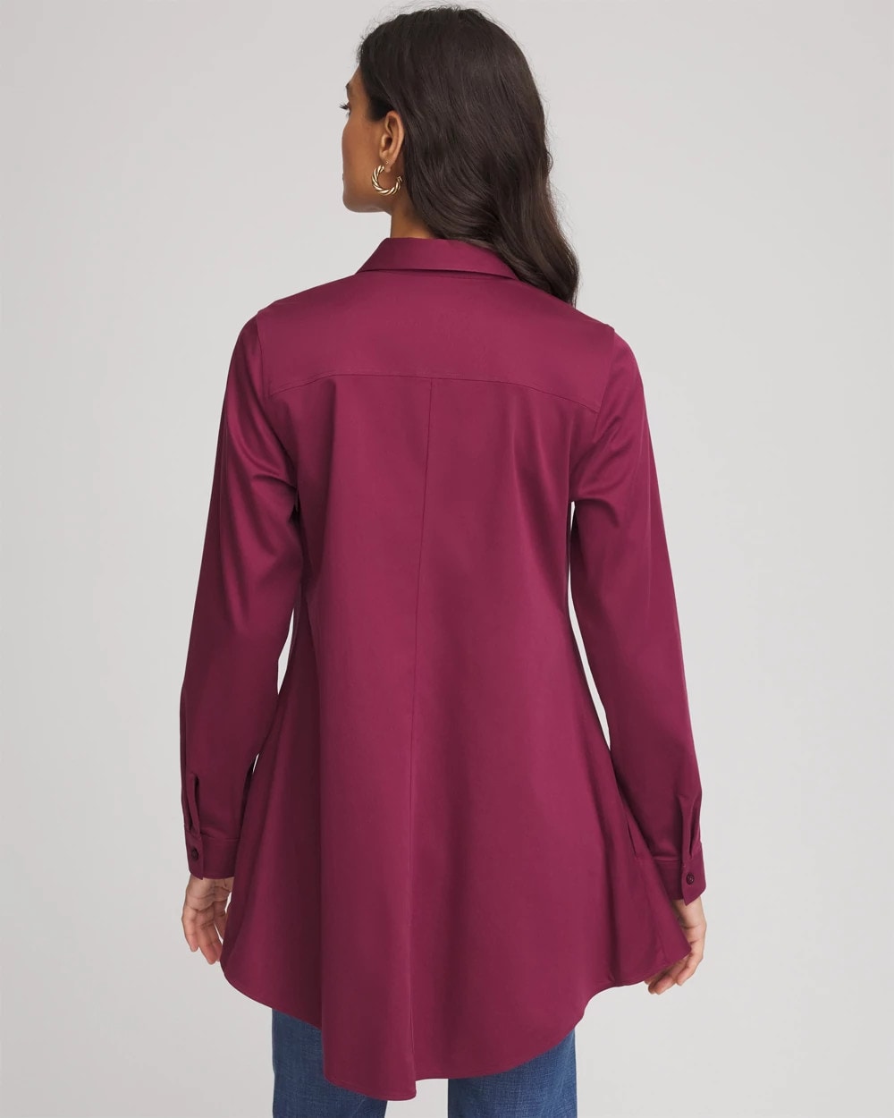 No Iron™ Pocketed Tunic Deep Chianti - Chico's