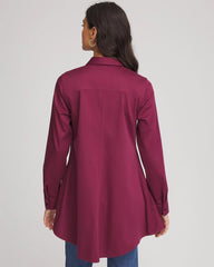 No Iron™ Pocketed Tunic Deep Chianti - Chico's
