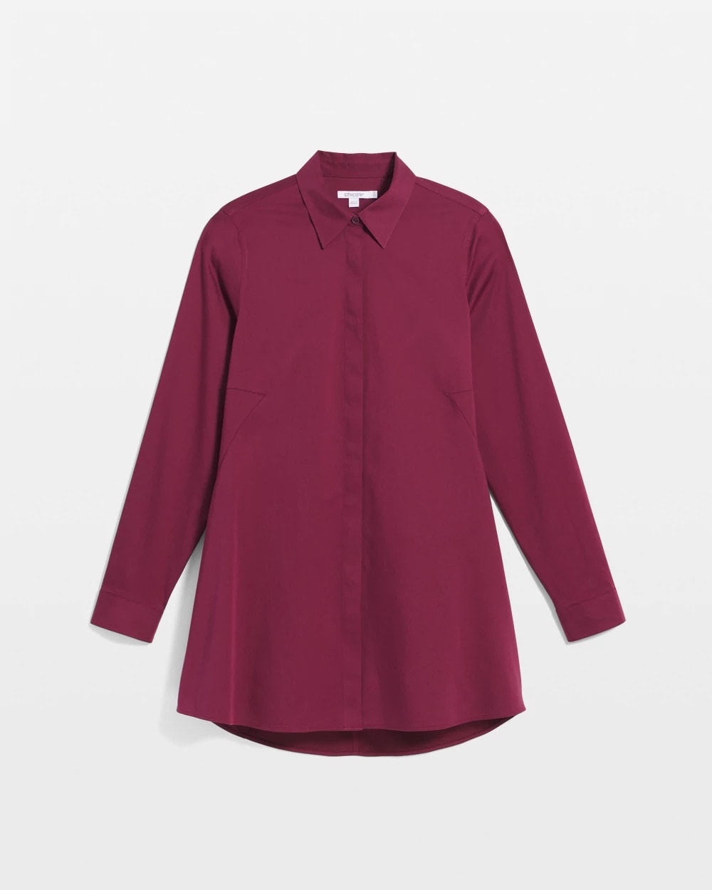 No Iron™ Pocketed Tunic Deep Chianti - Chico's