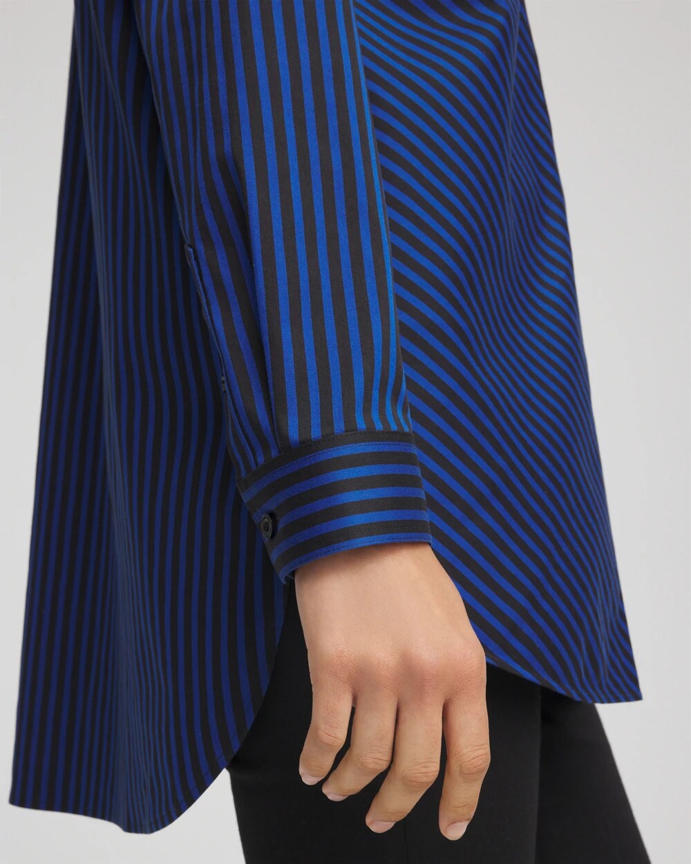 No Iron™ Slimming Striped Tunic Cobalt Stone - Chico's