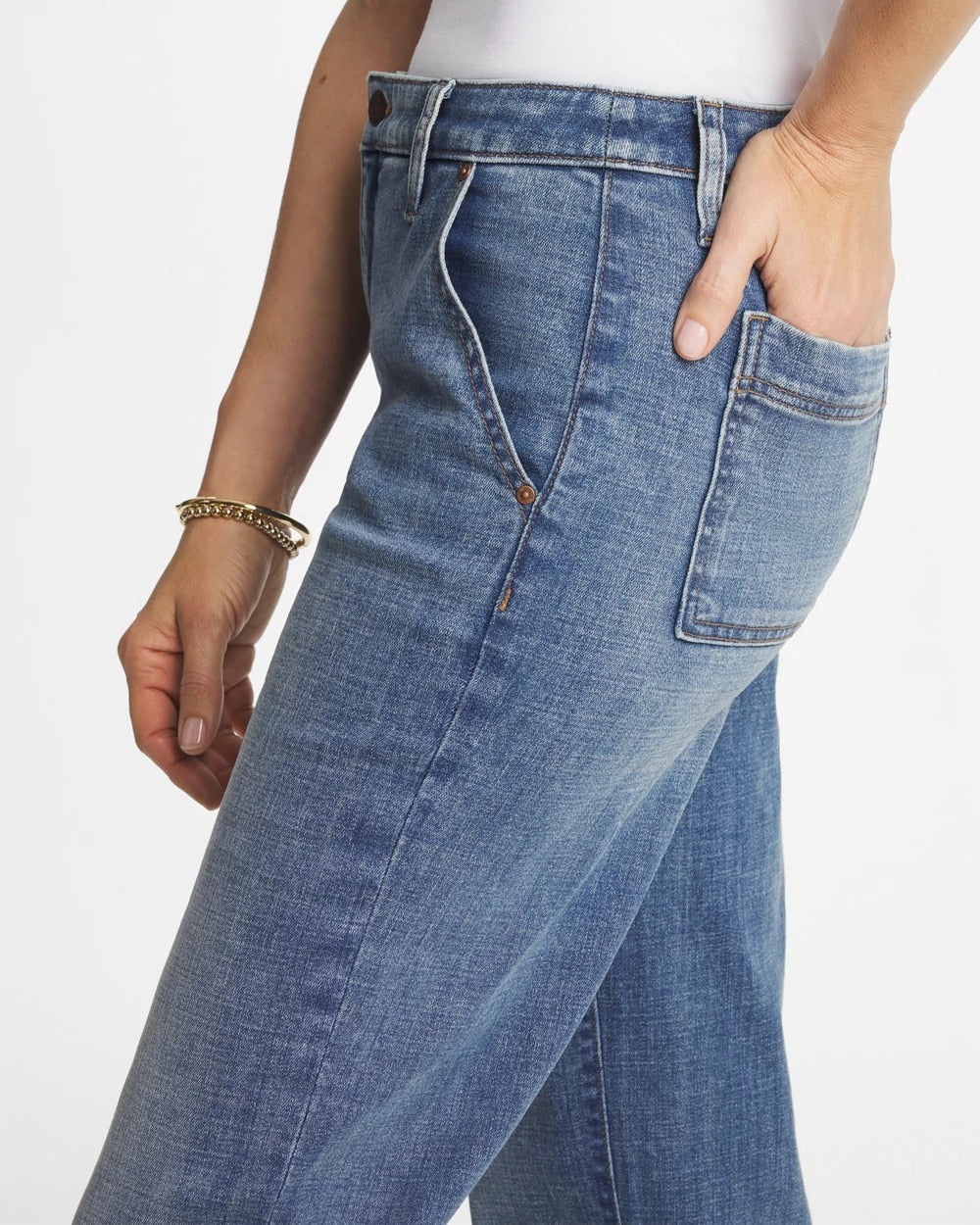 Girlfriend Straight Ankle Jeans Nara Indigo - Chico's