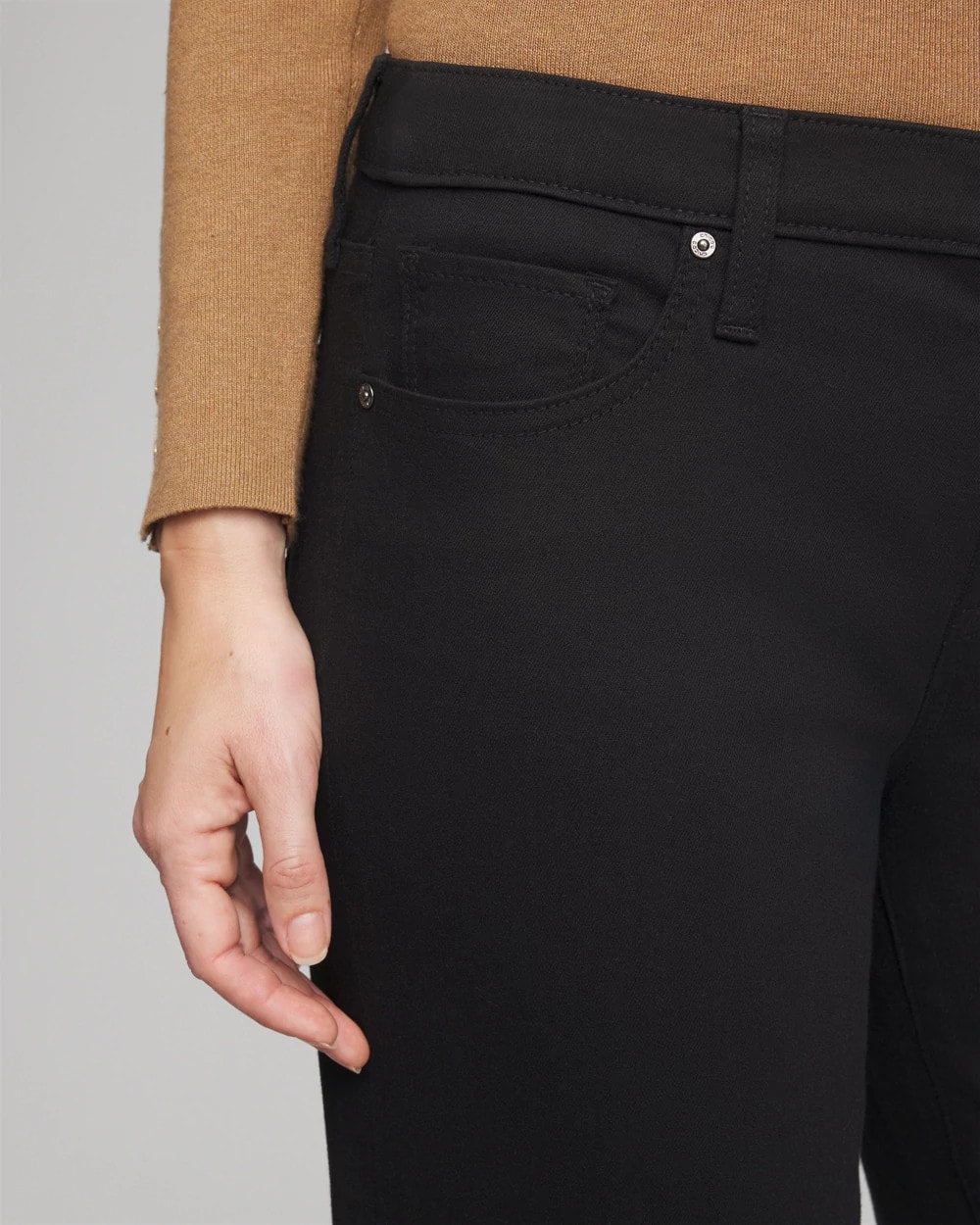 Girlfriend Straight Ankle Jeans Black - Chico's