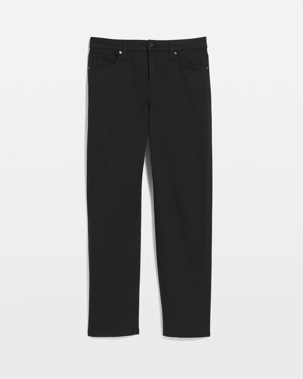 Girlfriend Straight Ankle Jeans Black - Chico's