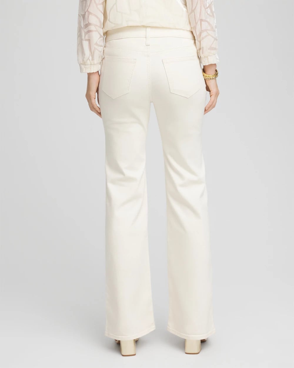 Petite Girlfriend Flared Leg Jeans English Cream - Chico's