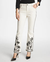 Ginkgo Girlfriend Cropped Flared Jeans Sea Salt - Chico's