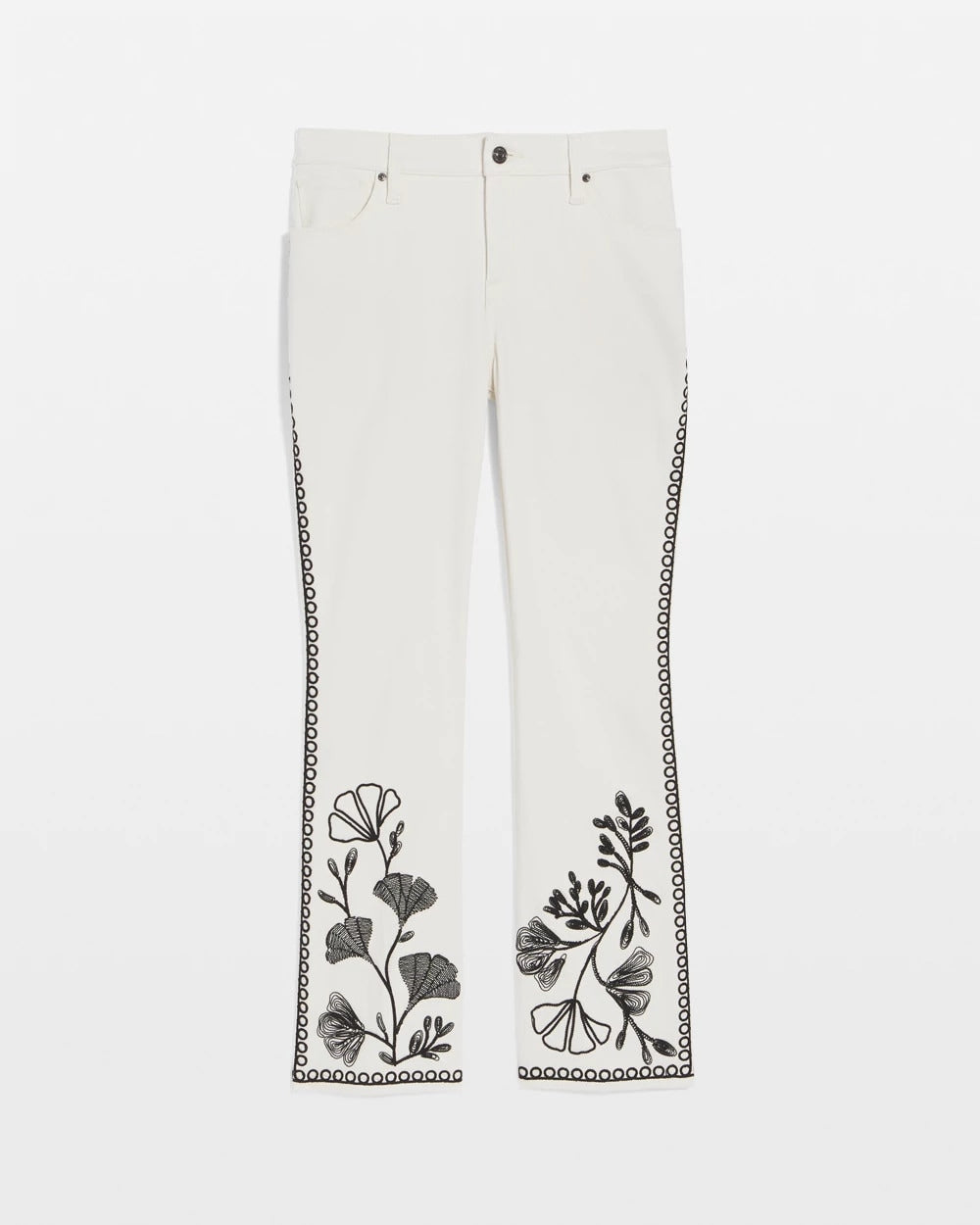 Ginkgo Girlfriend Cropped Flared Jeans Sea Salt - Chico's