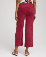 Girlfriend Wide-Leg Crop Jean Russet Red - Chico's