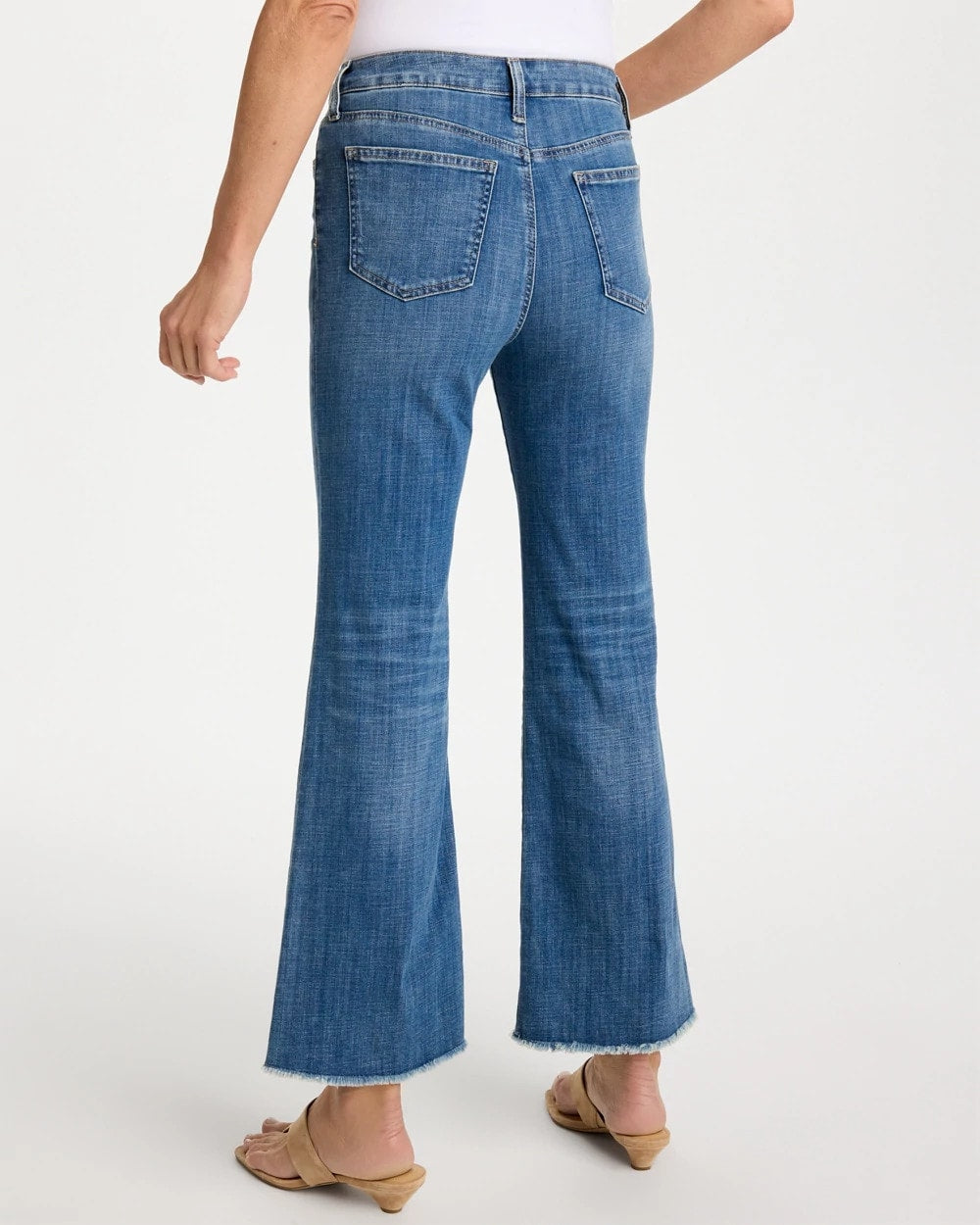 Girlfriend Frayed Flared Jeans Jessamine Indigo - Chico's