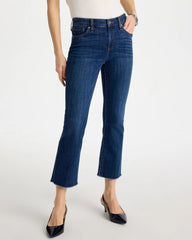 Petite Girlfriend Fray Hem Kick Flares Carina Indigo - Chico's
