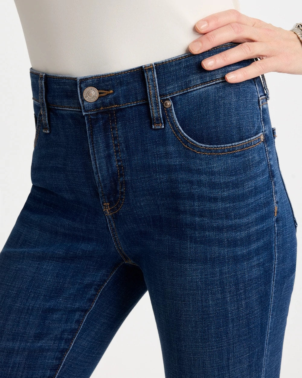Petite Girlfriend Fray Hem Kick Flares Carina Indigo - Chico's