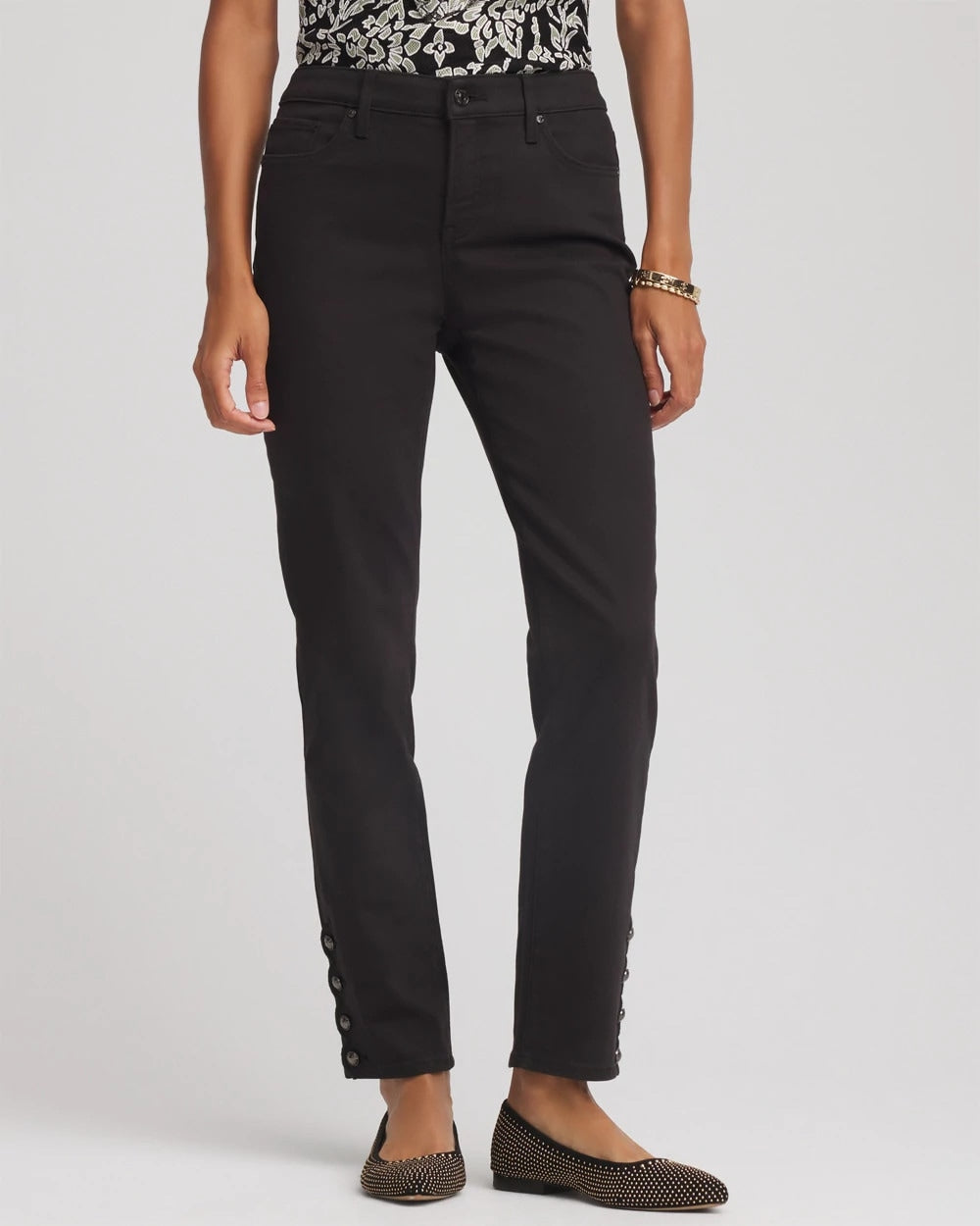 Girlfriend Slim Ankle Jeans Black - Chico's