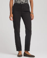 Girlfriend Slim Ankle Jeans Black - Chico's