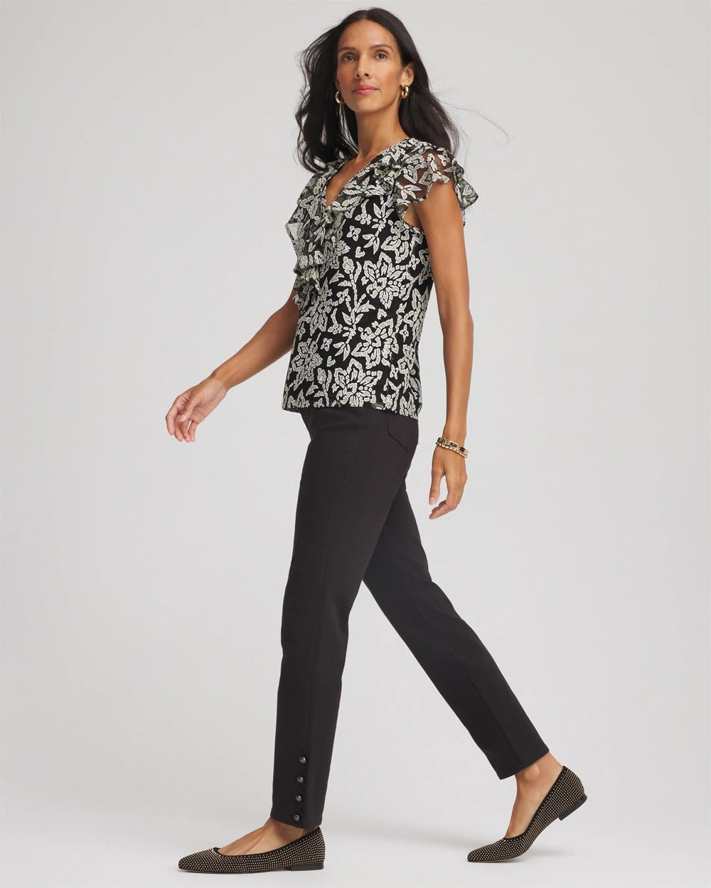 Girlfriend Slim Ankle Jeans Black - Chico's