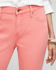 Girlfriend Fray Hem Kick Flare Jeans Melon Mambo - Chico's