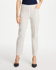 Pinstriped Brigitte™ Slim Ankle Pants Alabaster - Chico's